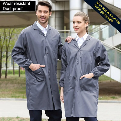 Vyrų Moterų Darbo Apranga Dulkėms atspari Sandėlis Laboratoriniai Darbo Drabužiai Unisex Seminaras Dėvėjimui atsparūs apsauginiai drabužiai