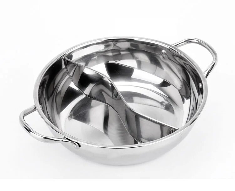 32 cm nerūdijančio plieno fondu sriubos puodas Puodas Puodas Puodas 5 litrų inox karštas puodas 2 tinklelio sriuba 2 ilgi šaukštai