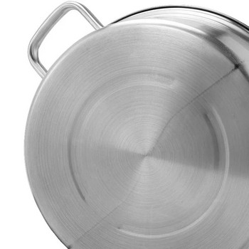 Гореща тенджера с капак 304 удебелени тенджери за готвене от неръждаема стомана за кухня Индукционна готварска печка със стъклен капак Китайски съдове за готвене фондю