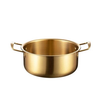 Posude za kuhanje s korejskim ramen rezancima od nehrđajućeg čelika Neprianjajuće posude za juhu s morskim plodovima i rižom Kuhinjsko posuđe za kuhanje s poklopcem Plinsko kuhalo