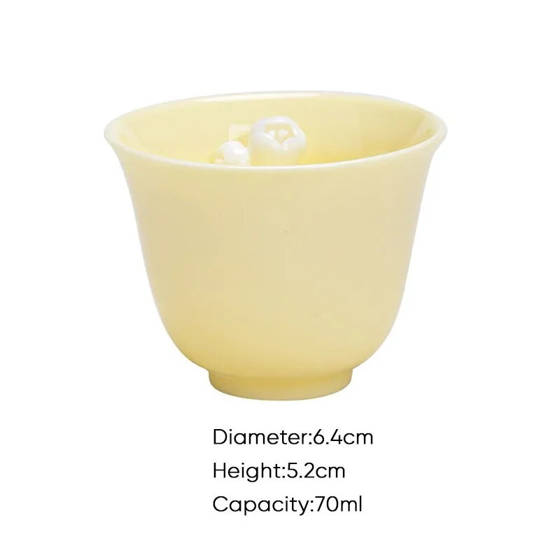 1kom Kreativne cvjetne keramičke kung fu šalice za čaj Sake šalice Porculanske popodnevne šalice za čaj Espresso šalice Kineski stil Keramička šalica za kavu