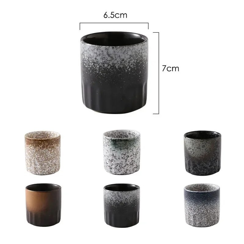 100 ML Keramička šalica za poslijepodnevni čaj Japanska retro keramička šalica za kavu Sushi restoran Šalice za mlijeko i vodu Šalica za vino sake