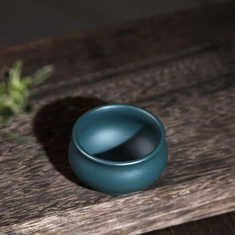 2 τεμάχια/σετ Αυθεντικό Yixing Raw Ore Purple Clay Φλυτζάνι τσαγιού Χειροποίητο Boutique Tea Bowl Master Tea Cup Αξεσουάρ κινέζικο σετ τσαγιού 40ml