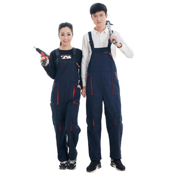 Нова работна униформа за мъже, жени, работни гащеризони, костюм за заваряване, работилница за ремонт на автомобили, механични дрехи с голям размер
