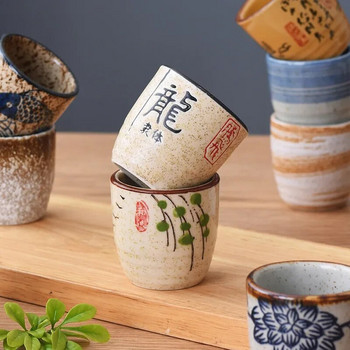 50 ml китайска ретро керамична чаша за чай, керамична чаша, японска чаша за саке, съдове, чаши за чай, лични единични чаши, съдове за пиене, сладка чаша