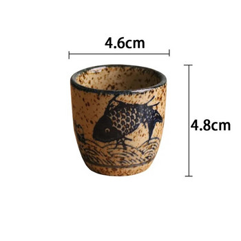 50ml Κεραμική Κούπα Κεραμική Κεραμική Κούπα Κινέζικης Κεραμικής Κεραμικής Ιαπωνικής κούπας Πιατικά Φλιτζάνια τσαγιού Προσωπικά Μονό Φλιτζάνι Ποτό χαριτωμένο φλιτζάνι