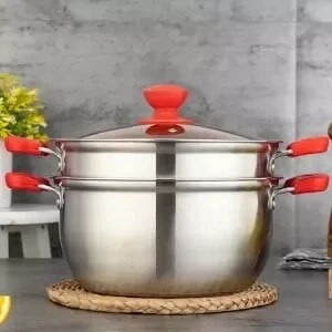 Sriubos puodo garintuvas nerūdijančio plieno vieno sluoksnio dviejų sluoksnių garintuvas Pieno puodo košė Hot Pot Stew