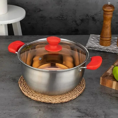 Sriubos puodo garintuvas nerūdijančio plieno vieno sluoksnio dviejų sluoksnių garintuvas Pieno puodo košė Hot Pot Stew