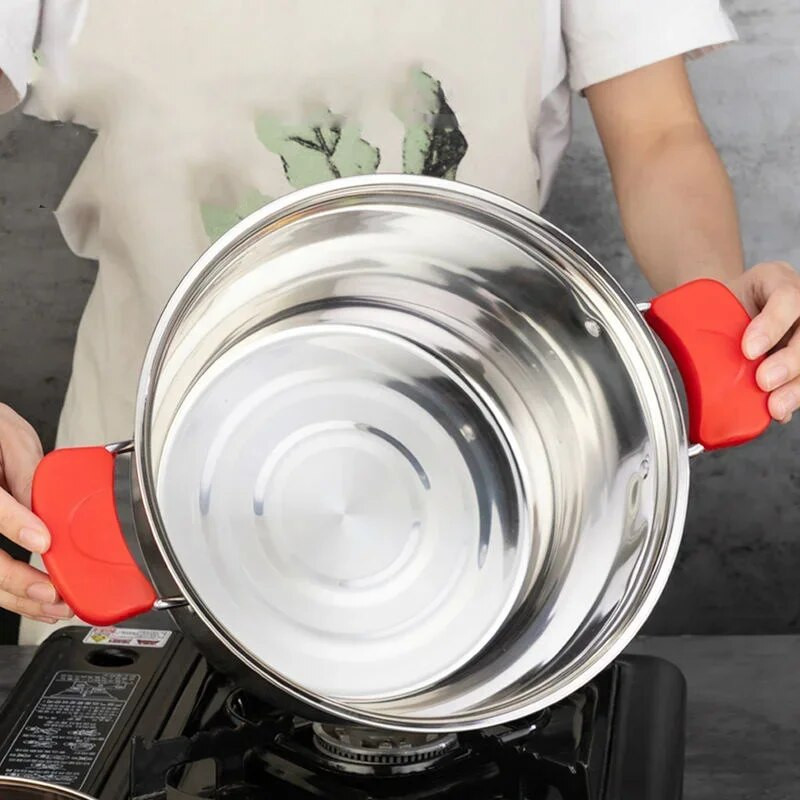 Sriubos puodo garintuvas nerūdijančio plieno vieno sluoksnio dviejų sluoksnių garintuvas Pieno puodo košė Hot Pot Stew
