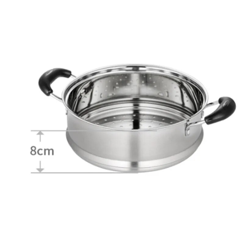 Lonac od nehrđajućeg čelika s duplim dnom Lonac za juhu Nemagnetski višenamjenski posuđe za kuhanje Neljepljiva posuda Indukcijsko kuhalo Rabljeni lonac