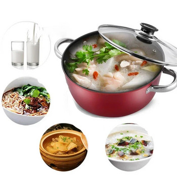 Κατσαρόλα για σούπας Αντικολλητική Χονδρόπαχνη κατσαρόλα για σούπα Μαγειρέψτε Noodles Ζεστό γάλα Κουάκερ Κατσαρόλα Αερίου Universal Induction Instant