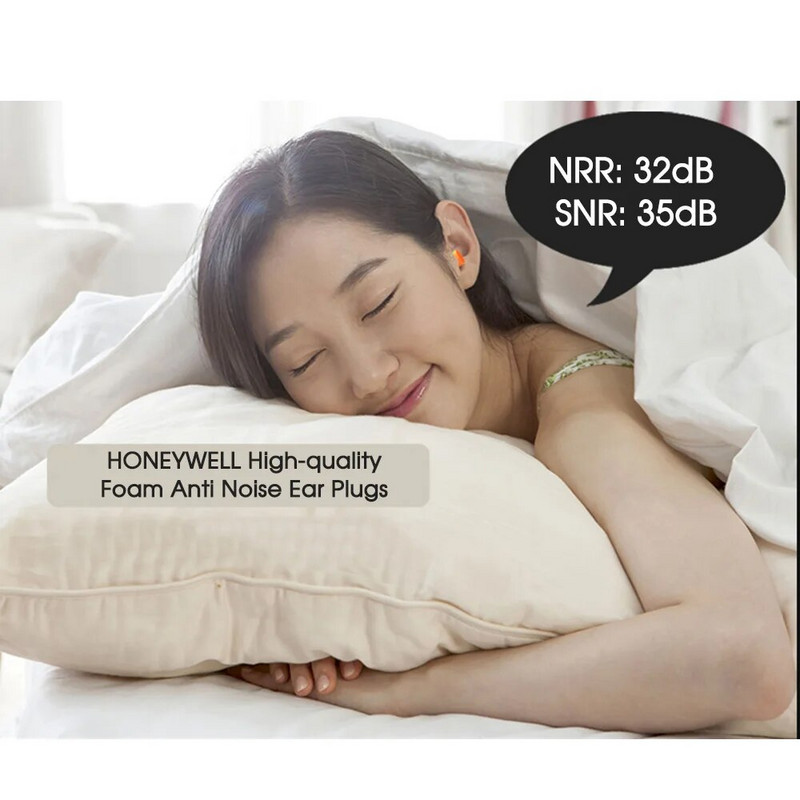 ANPWOO 10 porų ausų kištukų Aukštos kokybės putplasčio anti-triukšmo ausų kištukai Ausų apsaugos Garsui nepralaidūs ausų kištukai Darbo saugos reikmenys