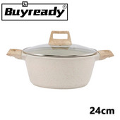 Lonac s neprijanjajućim premazom od 24 cm, zadebljani, veliki kapacitet, lonac za juhu s duplim dnom od 2 l Lonac za kućanstvo Lonac za kuhanje Lonac za kuhanje Congee