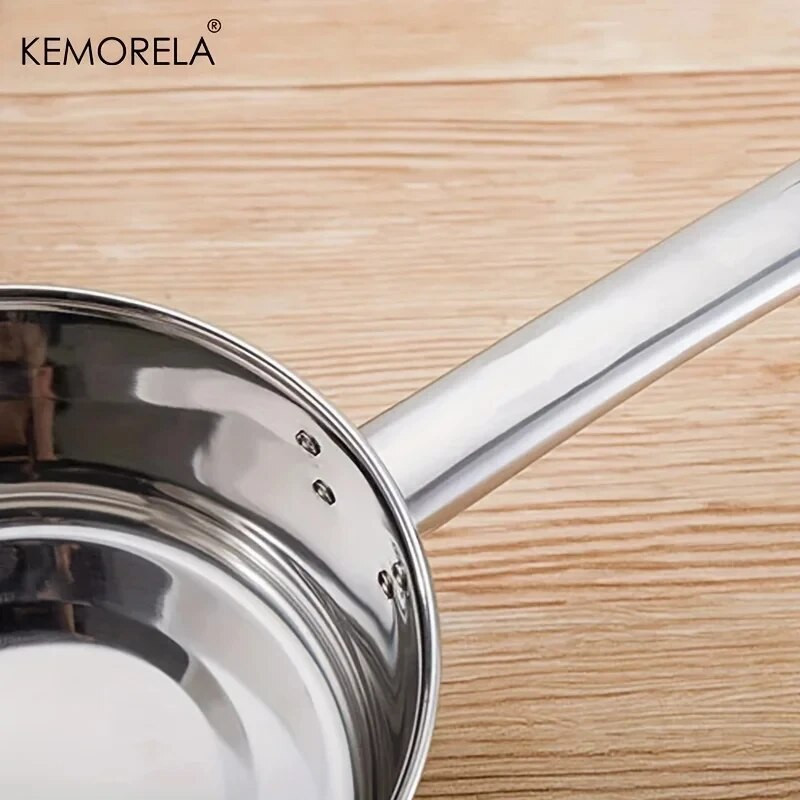 Lonci od nehrđajućeg čelika 304 Neprianjajući mali lonac za mlijeko s dugom ručkom Kuhinjska kuhala Kuhinjska kuhala s vrućim mlijekom Kuhani rezanci
