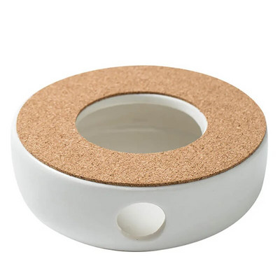 YMEEI baltas karščiui atsparus arbatinuko šildytuvo izoliacijos pagrindas, buitinis kavos verdantis vanduo, žvakių laikiklis arbatos priedai