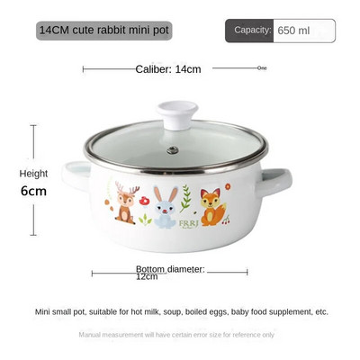 Emalio dubuo, sriubos puodas, pieno puodas