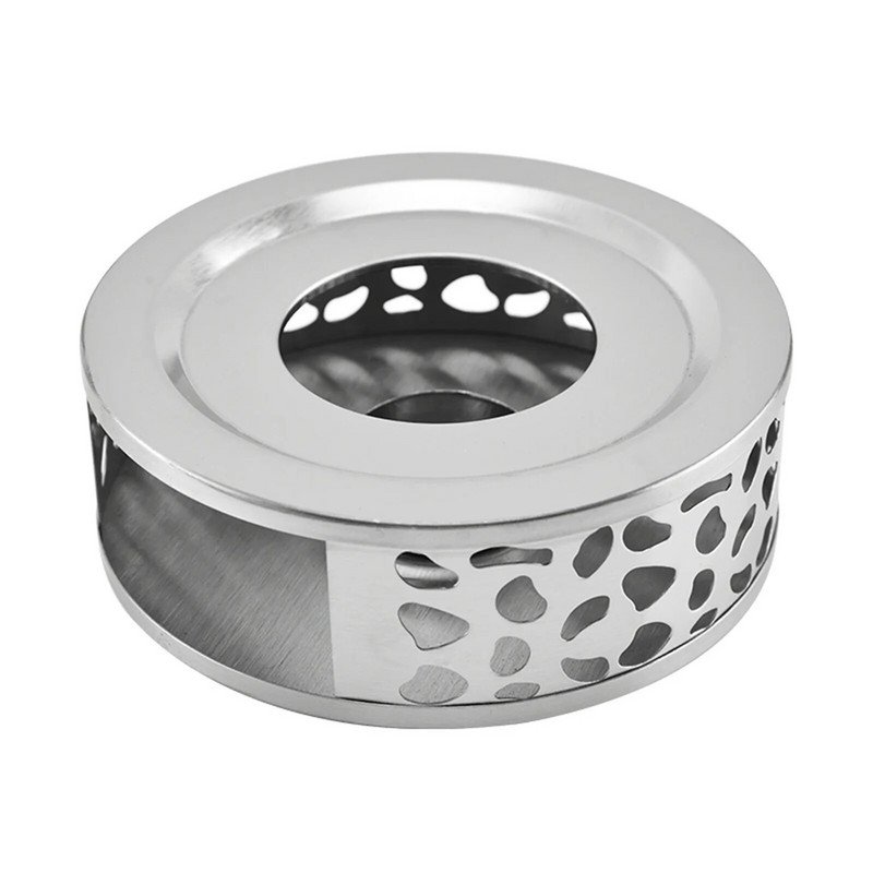 Nešiojamas šildytuvo arbatos laikiklis Patvarus nerūdijančio plieno žvakių šildytuvas arbatos lempos laikiklis Kavos šildytuvo arbatinuko šildymo pagrindas