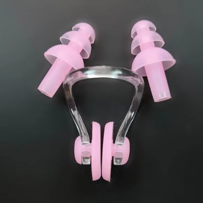 1 szett vízálló, puha szilikon úszószett orrcsipesz füldugó füldugó védelem