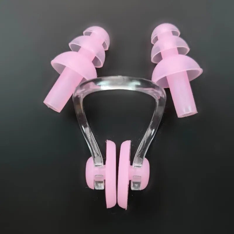 1 szett vízálló, puha szilikon úszószett orrcsipesz füldugó füldugó védelem