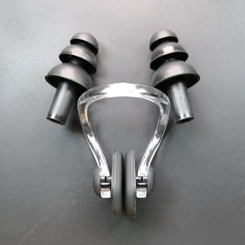 1 szett vízálló, puha szilikon úszószett orrcsipesz füldugó füldugó védelem