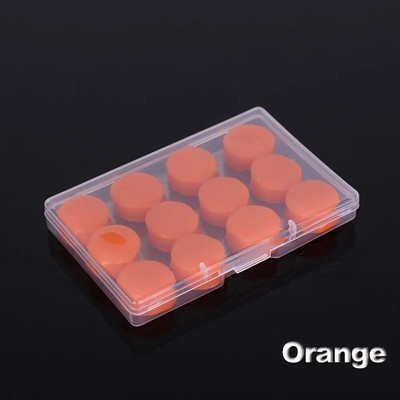 6/12 tk Unisex pehmest silikoonist kõrvatropid läbipaistvad une heliisolatsiooniga kõrvaklapid Sukeldumisel duši all müra vähendavad kõrvatropid