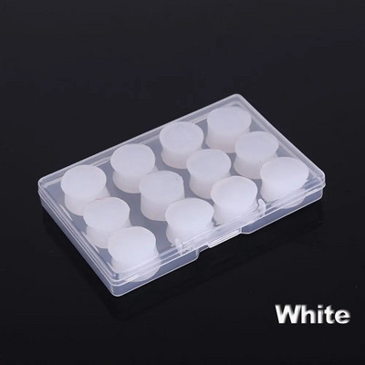 6/12 tk Unisex pehmest silikoonist kõrvatropid läbipaistvad une heliisolatsiooniga kõrvaklapid Sukeldumisel duši all müra vähendavad kõrvatropid