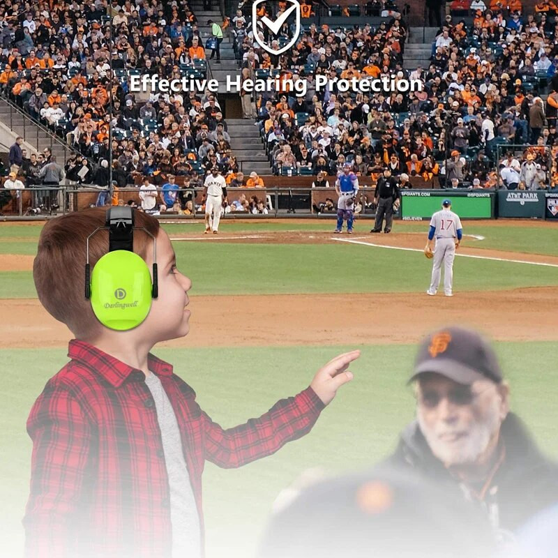 „Darlingwell Kids“ ausų apsaugos ausinės, slopinančios apsaugines ausines triukšmo mažinimui, klausos skaitymui, kūdikio miegui