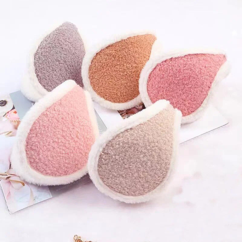 Žieminės ausinės, vilnos ausų šildytuvas moterims, minkštas, minkštas, odai nekenksmingas ausų kaušelis Visiškai naujas šiltas ausinių uždangalas Minkštas ausų šildytuvas