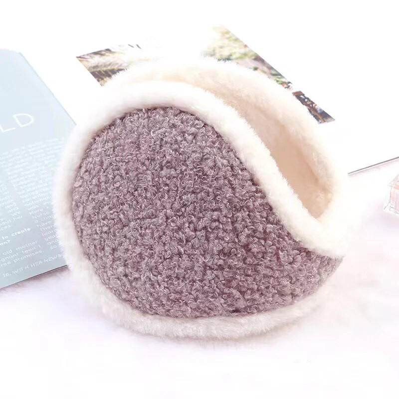 Žieminės ausinės, vilnos ausų šildytuvas moterims, minkštas, minkštas, odai nekenksmingas ausų kaušelis Visiškai naujas šiltas ausinių uždangalas Minkštas ausų šildytuvas
