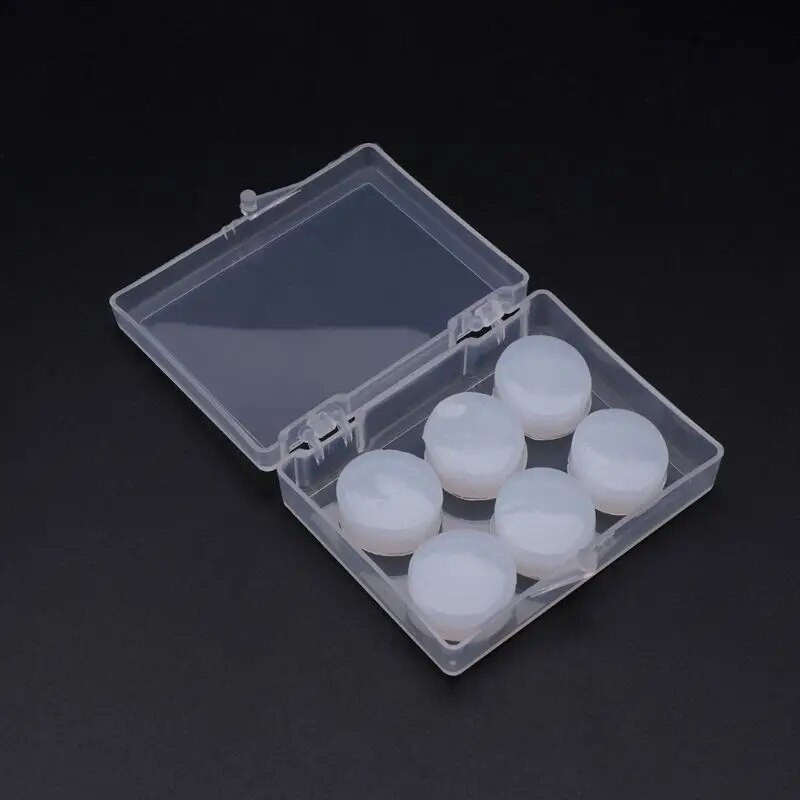 Ingyenes 6 db füldugó Védő füldugók szilikon puha vízálló zajcsökkentő fülhallgató védő úszás zuhanyozás vízi sportok