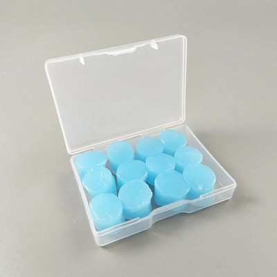 12 τεμ./συσκευασία Ωτοασπίδες μαλακής σιλικόνης για ύπνο κολύμπι Εργασιακές ωτοασπίδες Mud-free BPA Ωτοασπίδες μείωσης θορύβου Προστασία αυτιών