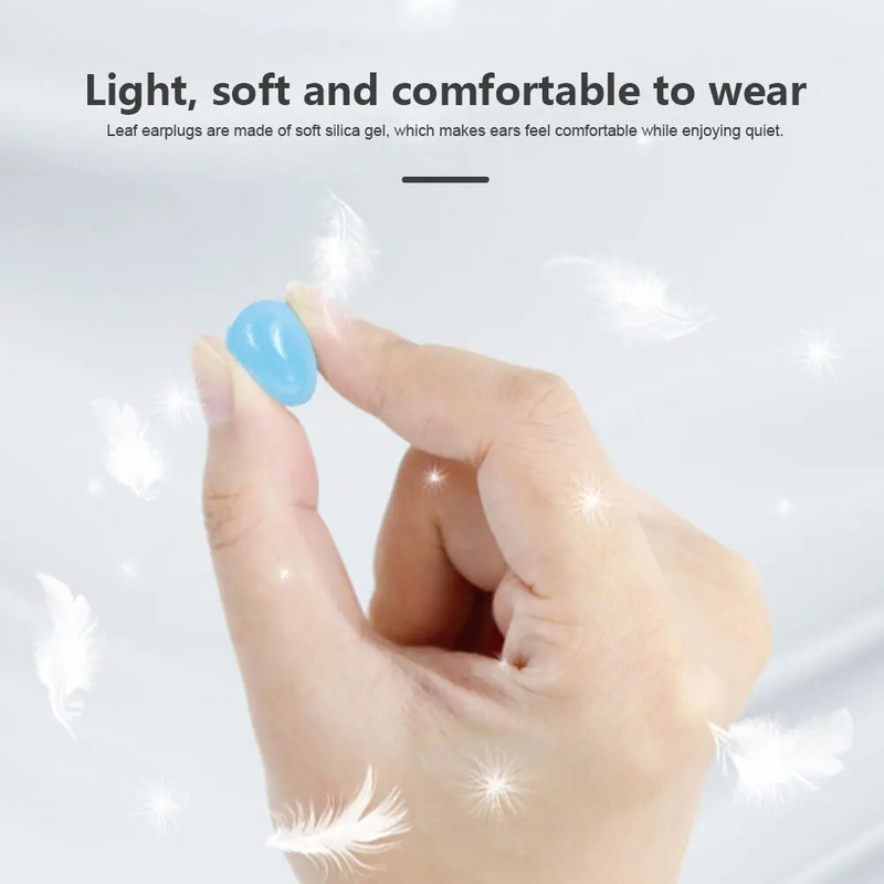 12gab/iepakojumā Mīkstie silikona ausu aizbāžņi gulēšanai peldēšanai Darba ausu aizbāžņi dubļiem BPA nesatur trokšņu samazināšanas ausu aizsardzības ausu aizbāžņi