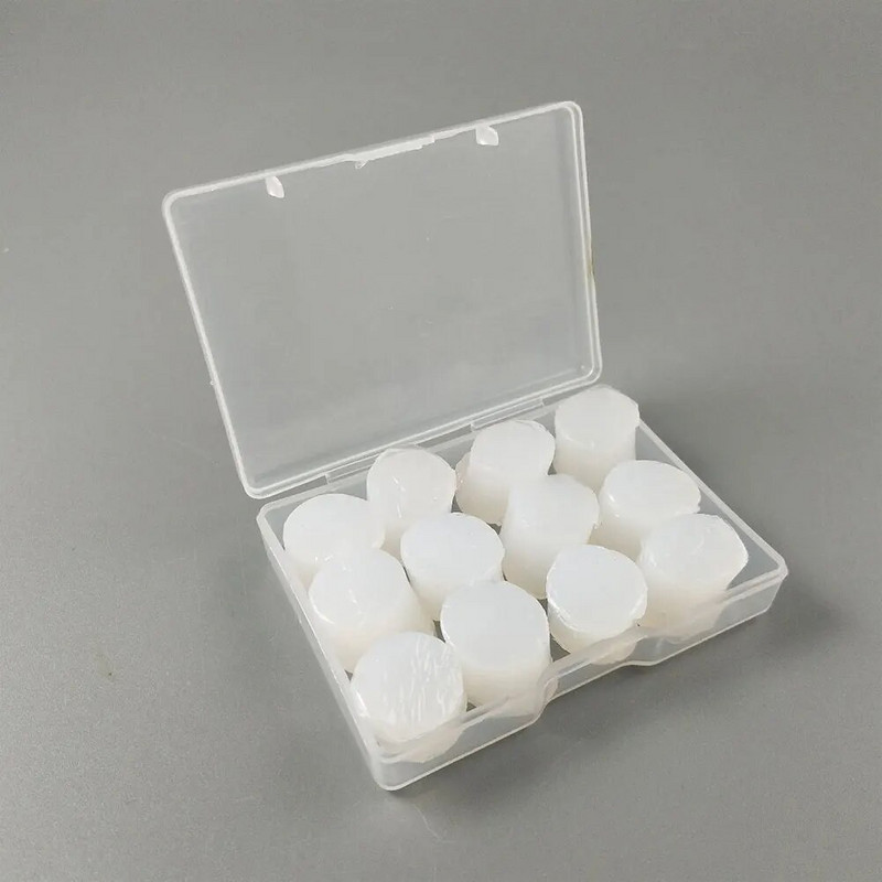 12gab/iepakojumā Mīkstie silikona ausu aizbāžņi gulēšanai peldēšanai Darba ausu aizbāžņi dubļiem BPA nesatur trokšņu samazināšanas ausu aizsardzības ausu aizbāžņi