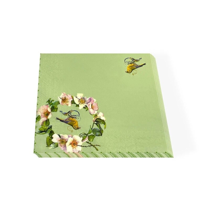20kom/10kom Ptice Papirnate salvete Posuđe za kafiće i zabave Salvete za dekupaž Dekorativni papir 33x33cm
