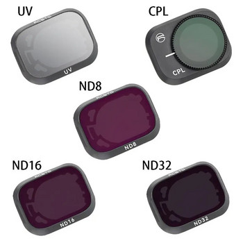 Филтър за дрон за комплект филтри за обектив на камера DJI Mini 3 Pro UV CPL ND 6/16/32 Mini 3 Оптичен стъклен обектив Аксесоари за дрон
