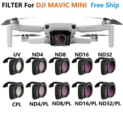 За DJI Mavic Mini 2 /MINI SE Camera Lens Filter MCUV ND4 ND8 ND16 ND32 CPL ND/PL Filters Kit for Mavic Mini Drone Accessories