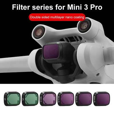 Kaamera objektiivifilter DJI Mini 3 Pro UV CPL ND8 ND16 ND32 ND64 ND/PL filtrite komplekt DJI Mini 3 Pro droonifiltrite tarvikud
