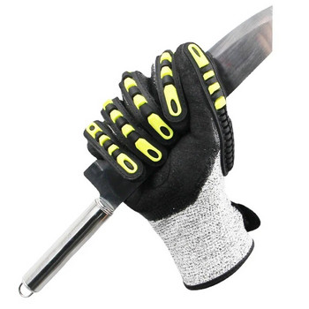 Mechanical TPR Anti Cutting Gloves Anti-Vibration Anti-smashing Anti-Collision Gloves Outdoor Cycling Rescue Safety Gloves