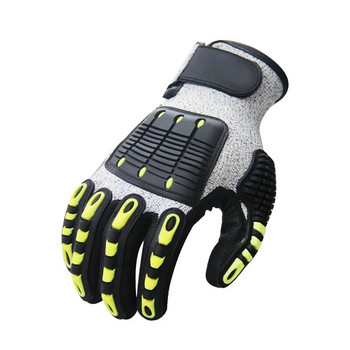 Mechanical TPR Anti Cutting Gloves Anti-Vibration Anti-smashing Anti-Collision Gloves Outdoor Cycling Rescue Safety Gloves