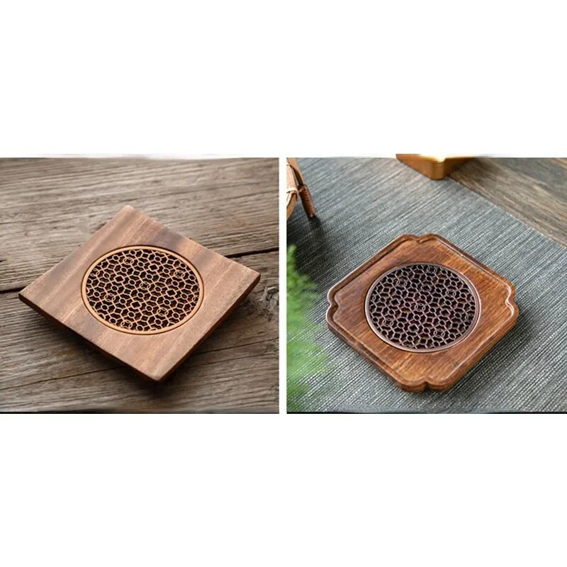 Diós teáskanna szőnyeg Háztartási edénytartó Poháralátét Teásalátét Teaceremónia Zero Matching Teáskanna Támogatás Kung Fu teáskészlet tartozékok