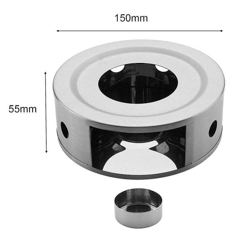 Θερμοφόρα τσαγιέρα Ανοξείδωτη Κοίλη Θερμαντική Βάση Θερμοστάτης Τσαγιού Θέρμανση Θερμαντήρα Κεριών Θερμαντήρας Θερμαντήρα τσαγιέρας με Στρογγυλή Βάση