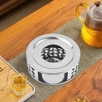 Куха чайник от неръждаема стомана, затопляща лампа, основа за свещ, стойка за домакински керамични саксии, чайна, затопляща чай, тенджери за кафе