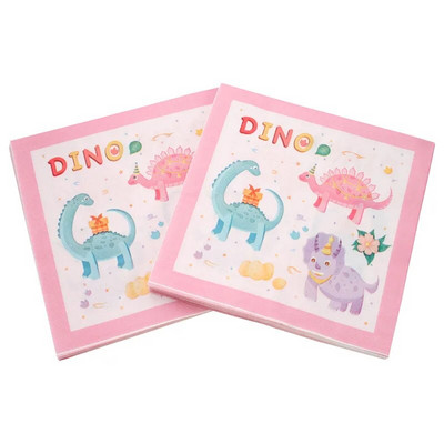 20kom/pakiranje Jednokratni stolni ubrusi za večeru s otisnutim crtežima životinja Papirnati ukrasi za dječje rođendane