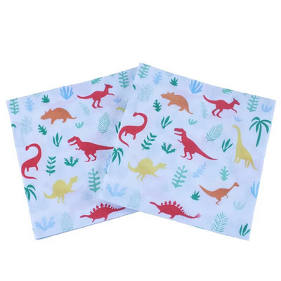 20kom/pakiranje Jednokratni stolni ubrusi za večeru s otisnutim crtežima životinja Papirnati ukrasi za dječje rođendane