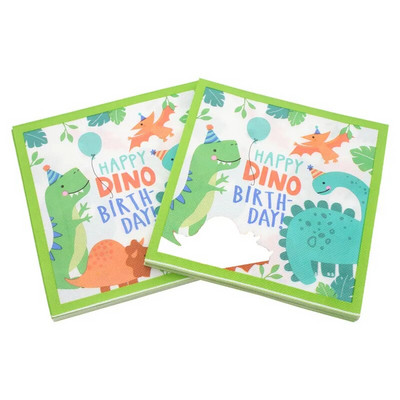 20kom/pakiranje Jednokratni stolni ubrusi za večeru s otisnutim crtežima životinja Papirnati ukrasi za dječje rođendane