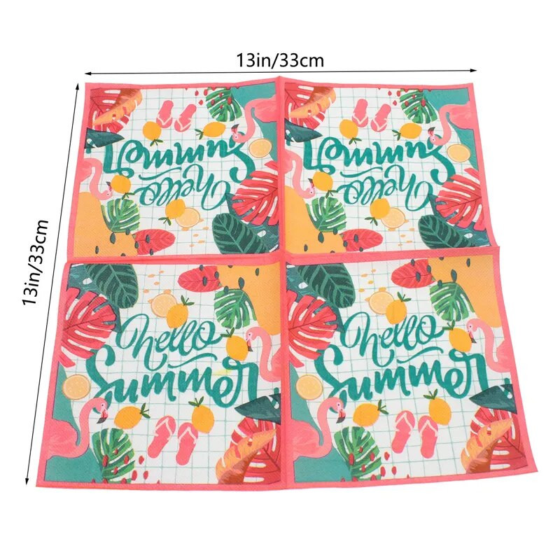 20kom/pakiranje Jednokratni stolni ubrusi za večeru s otisnutim crtežima životinja Papirnati ukrasi za dječje rođendane