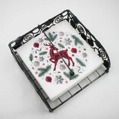 20 vnt. / Maišelis Pietums skirtos servetėlės Pretty Wood Pulp Popierinės servetėlės Kalėdų elnių elementas Vakarienės servetėlės vakarėliui