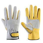 Dėvėjimui atsparios karvės odos darbo pirštinės Odinės darbo suvirinimo saugos apsauga sodo sportui Motociklininko pirštinės