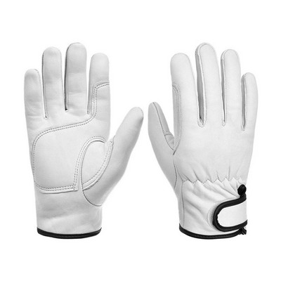 Dėvėjimui atsparios karvės odos darbo pirštinės Odinės darbo suvirinimo saugos apsauga sodo sportui Motociklininko pirštinės