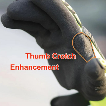 100% висококачествени, устойчиви на рязане антивибрационни защитни работни ръкавици с работни ръкавици TPR Mechanics Industry Working Gloves ANSI Cut Level A6.
